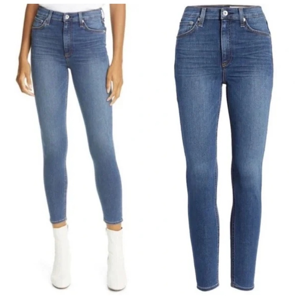 Rag and Bone Nina High Rise Ankle Skinny in Camden